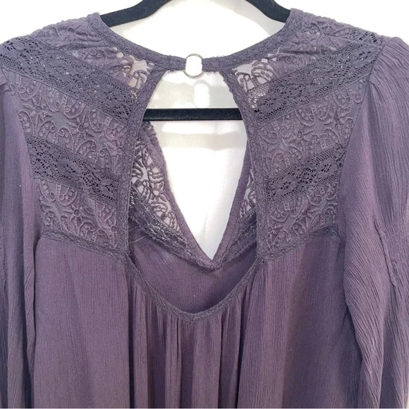 Free People One Night Bohemian Mini Dress Tunic Women's Sz Small - Picture 4 of 9